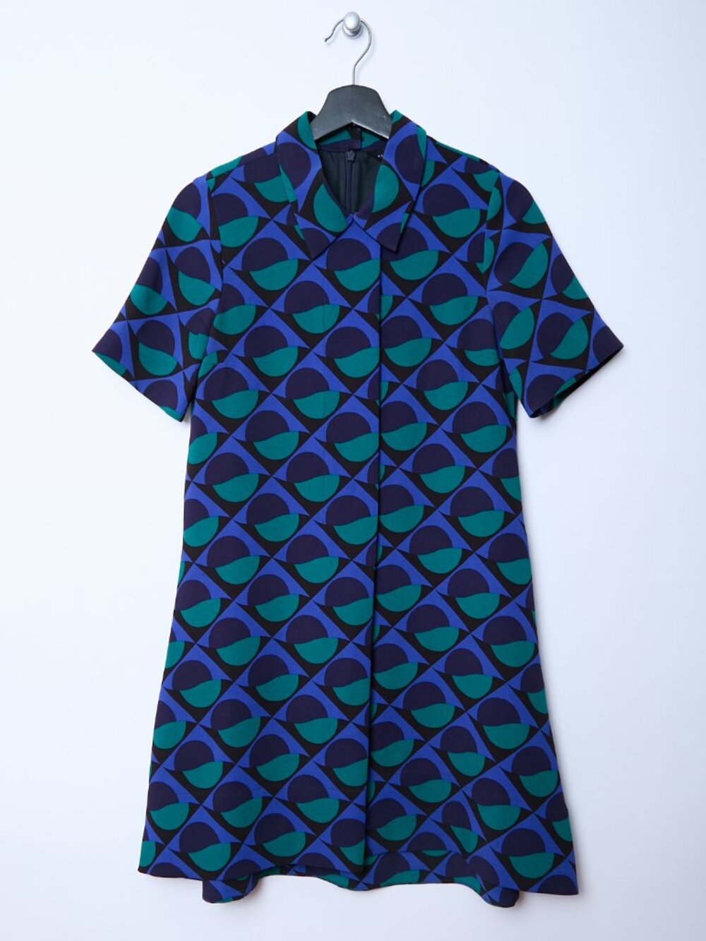 Marc By Marc Jacobs 60s Retro Twee Psychedelic Graphic Art Tent Shift Dress XS